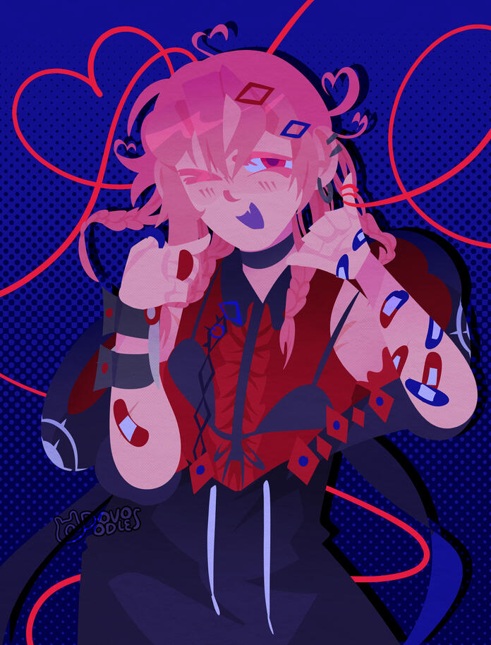 Illustration of the character featured in the MV of &quot;Cute Na Kanojo&quot; by Syudou (2024)